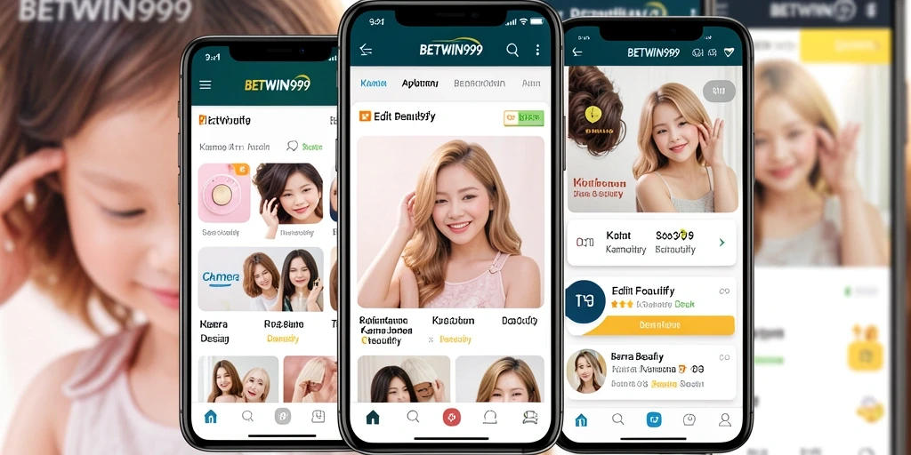 Tampilan antarmuka BETWIN999 yang user-friendly saat mengedit foto.