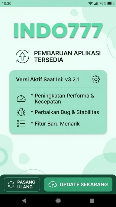 Tampilan riwayat versi indo777
